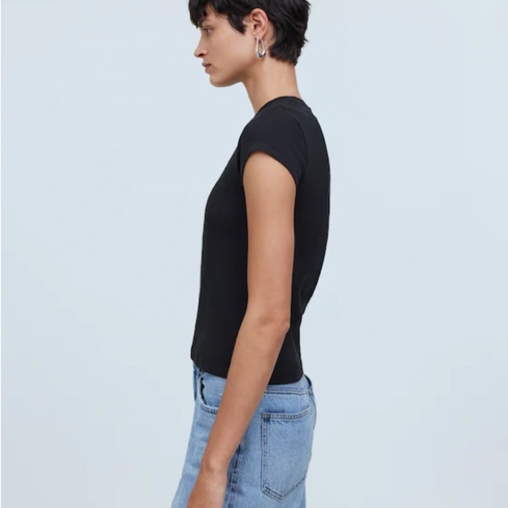 Supima Rib Tee - Picture 4 of 6